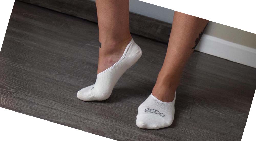 Women's Ecco Casual No-Show Socks Beige | Canada 412JPQ